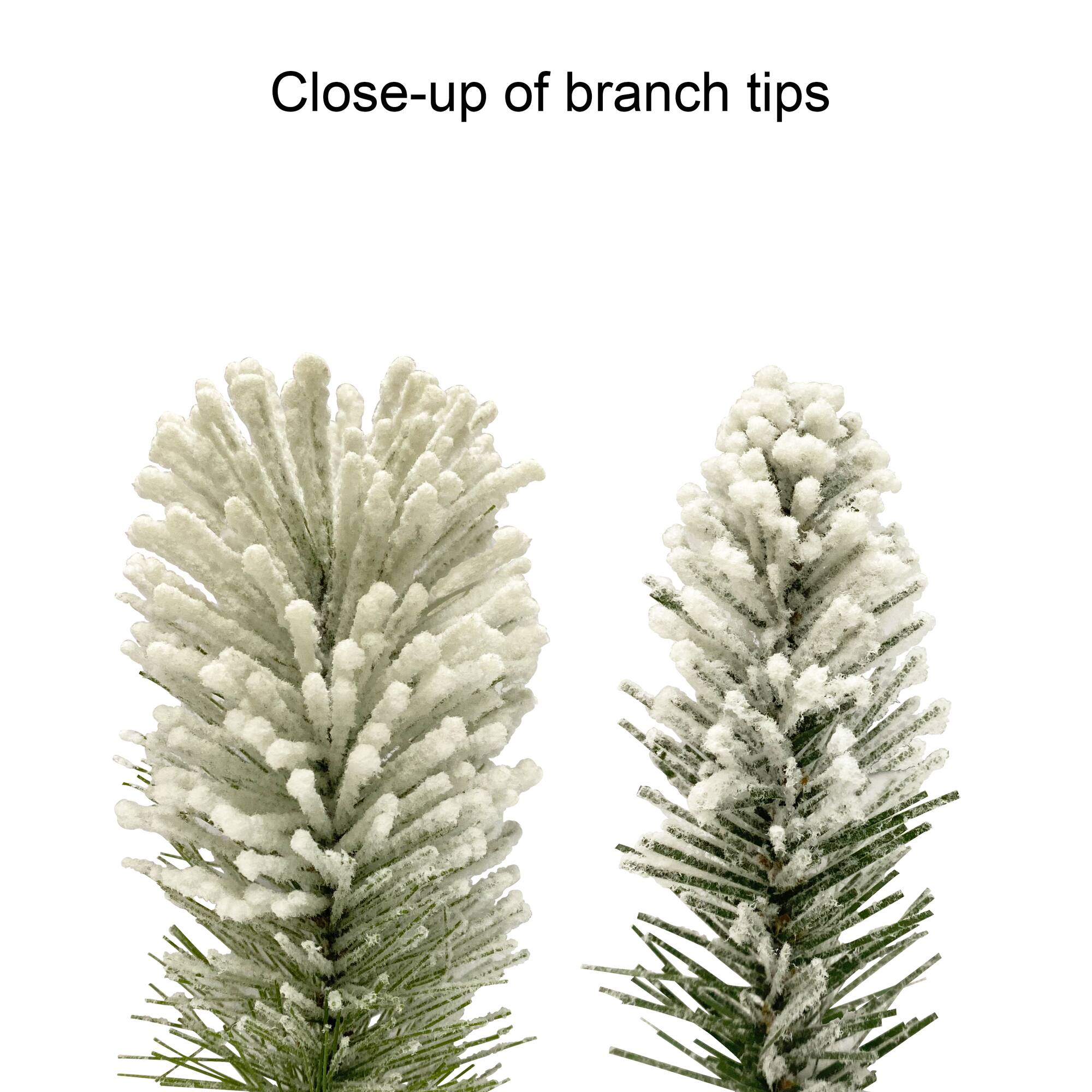 20ft. Flocked Spruce Garland